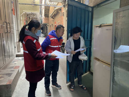 白云区组织网格党员党建志愿者开展入户宣传排查活动 通讯员供图