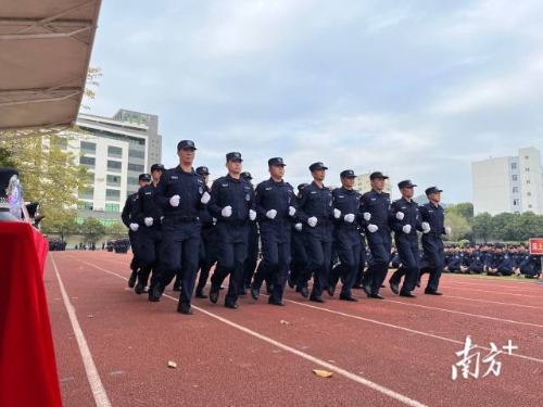 2024年汕头市澄海区基层治安联防队比武汇演现场